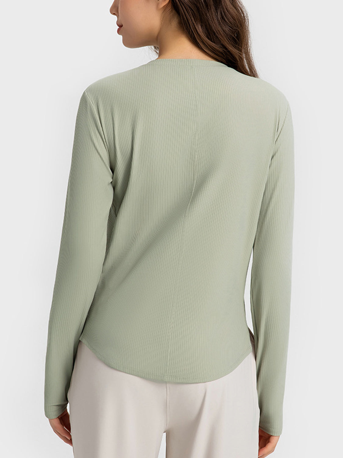 Millennia Round Neck Long Sleeve Sport Top - Pahabu - Women's Clothing & Shop