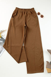 Elastic Waist Sweatpants with Pockets - Pahabu - Women's Clothing & Shop