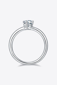 1 Carat Moissanite 925 Sterling Silver Solitaire Ring - Pahabu - Women's Clothing & Shop