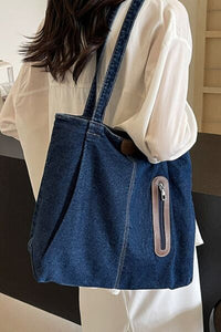 Medium Denim Tote Bag - Pahabu - Women's Clothing & Shop