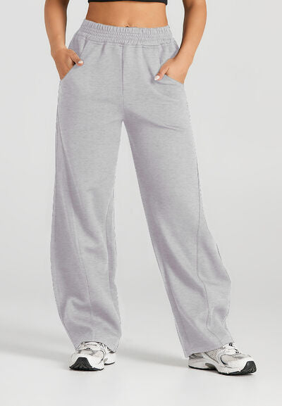 Elastic Waist Sweatpants with Pockets - Pahabu - Women's Clothing & Shop