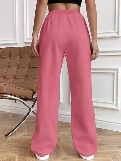 Drawstring Wide Leg Pants with Pockets - Pahabu - Women's Clothing & Shop
