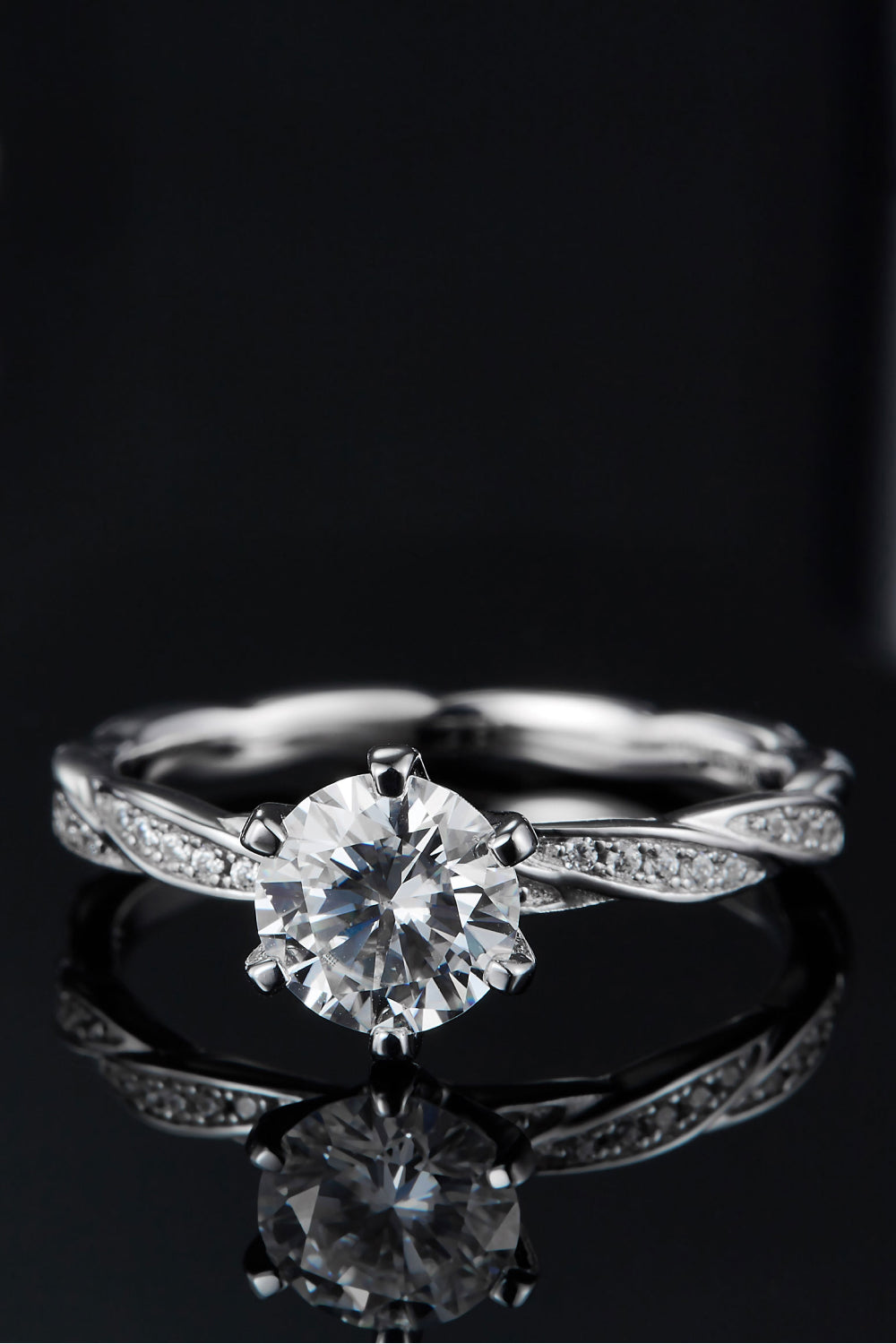 1 Carat Moissanite 925 Sterling Silver Ring - Pahabu - Women's Clothing & Shop