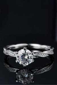 1 Carat Moissanite 925 Sterling Silver Ring - Pahabu - Women's Clothing & Shop