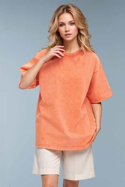Basic Bae Round Neck Half Sleeve T-Shirt - Pahabu - Women's Clothing & Shop