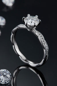 1 Carat Moissanite 925 Sterling Silver Ring - Pahabu - Women's Clothing & Shop