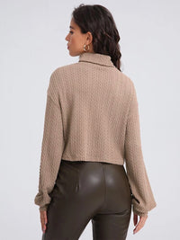 Turtleneck Long Sleeve Top - Pahabu - Women's Clothing & Shop