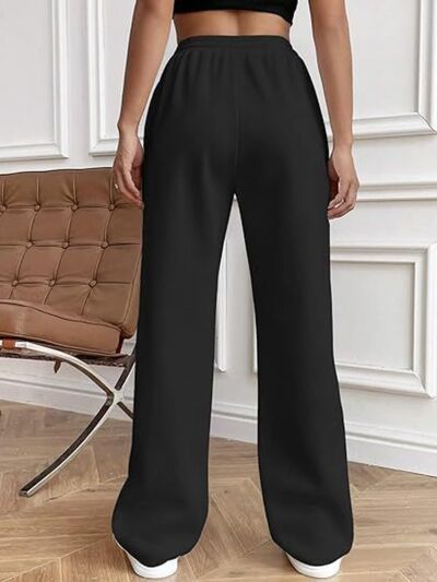 Drawstring Wide Leg Pants with Pockets - Pahabu - Women's Clothing & Shop