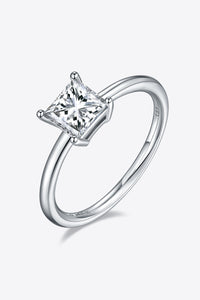 1 Carat Moissanite 925 Sterling Silver Solitaire Ring - Pahabu - Women's Clothing & Shop