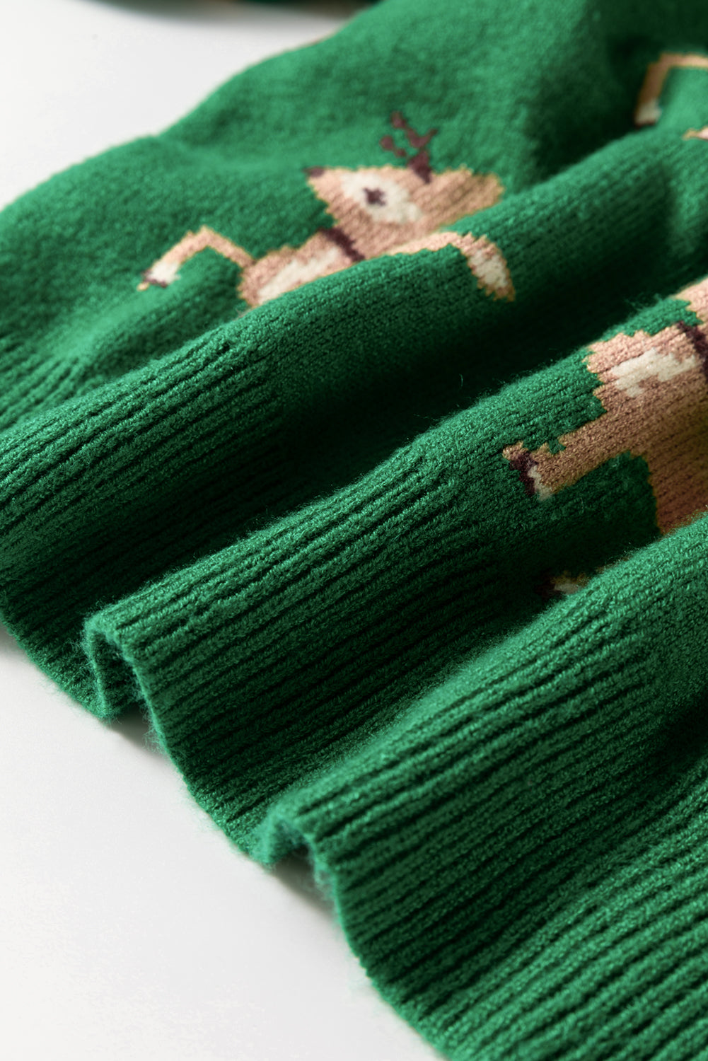 Reindeer Round Neck Drop Shoulder Sweater - Pahabu - Women's Clothing & Shop