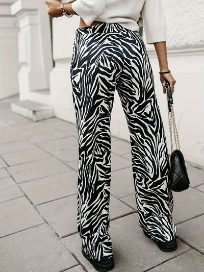 Full Size Animal Print Elastic Waist Pants - Pahabu - Women's Clothing & Shop
