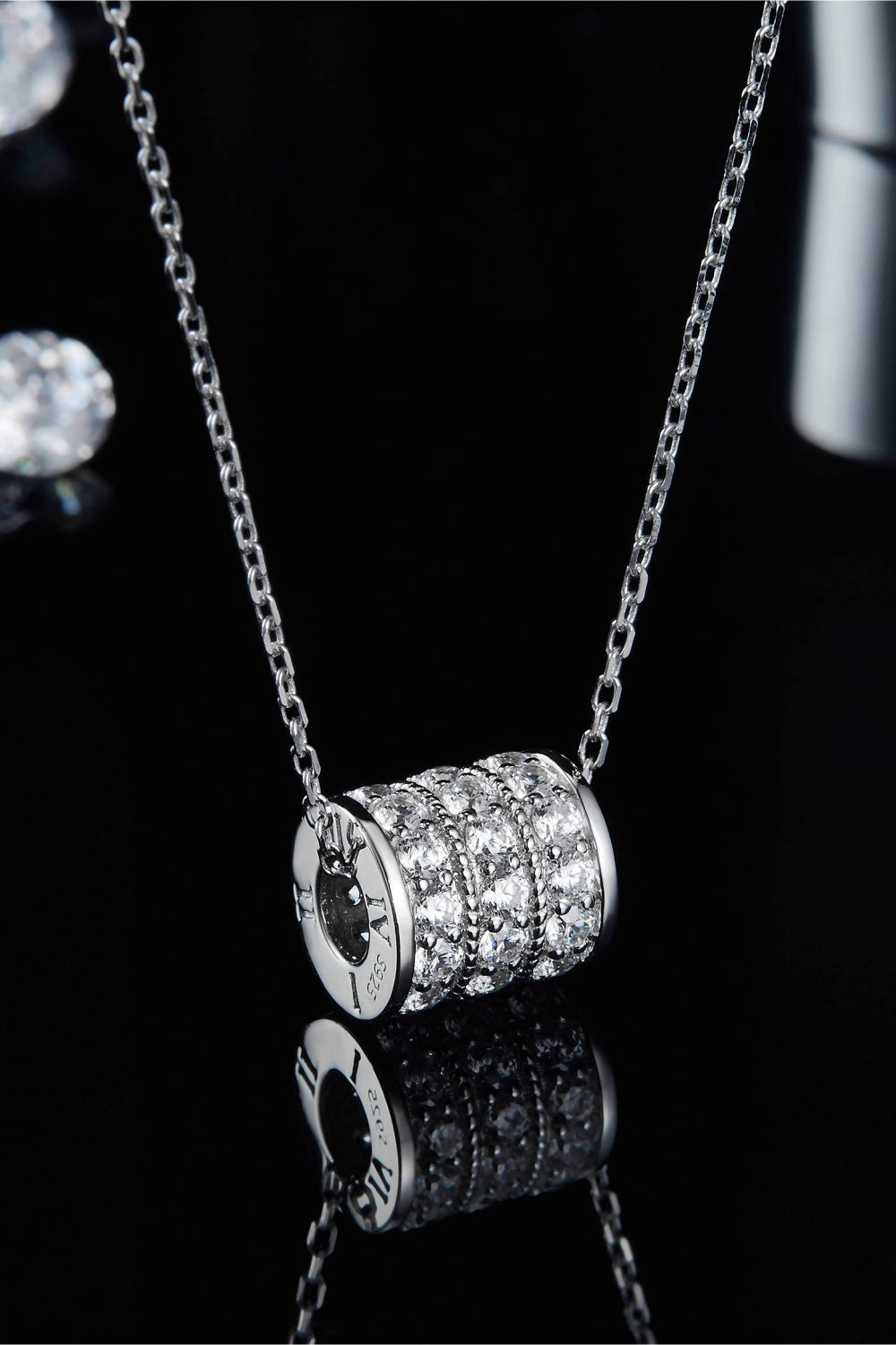 Moissanite 925 Sterling Silver Necklace - Pahabu - Women's Clothing & Shop