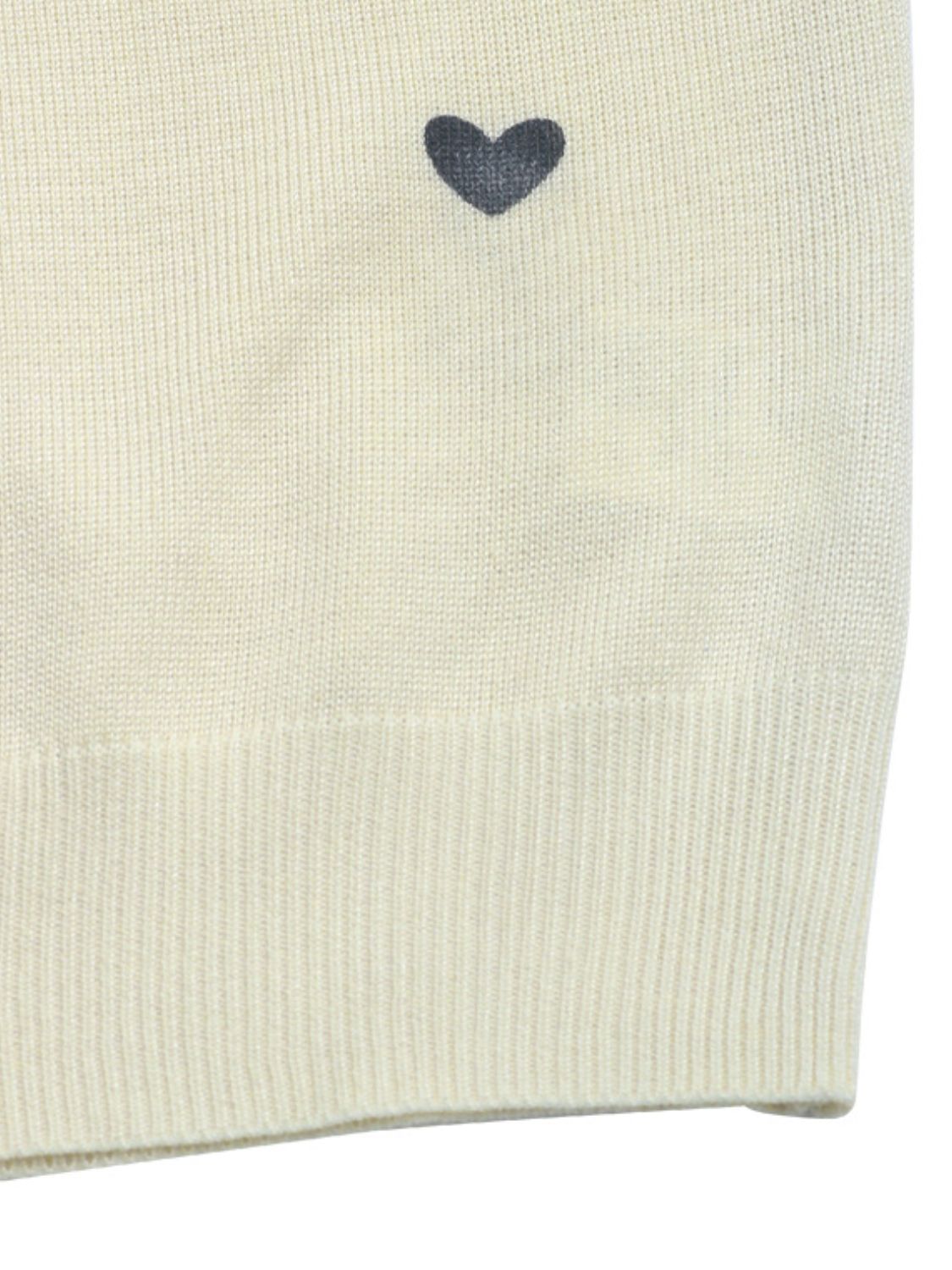 Perfee Heart Round Neck Long Sleeve Knit Top - Pahabu - Women's Clothing & Shop