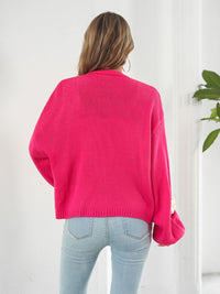 Floral Open Front Long Sleeve Cardigan - Pahabu - Women's Clothing & Shop