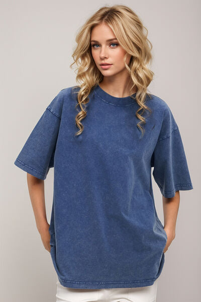 Basic Bae Round Neck Half Sleeve T-Shirt - Pahabu - Women's Clothing & Shop