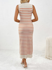 Round Neck Sleeve Midi Knit Dress - Pahabu - Women's Clothing & Shop