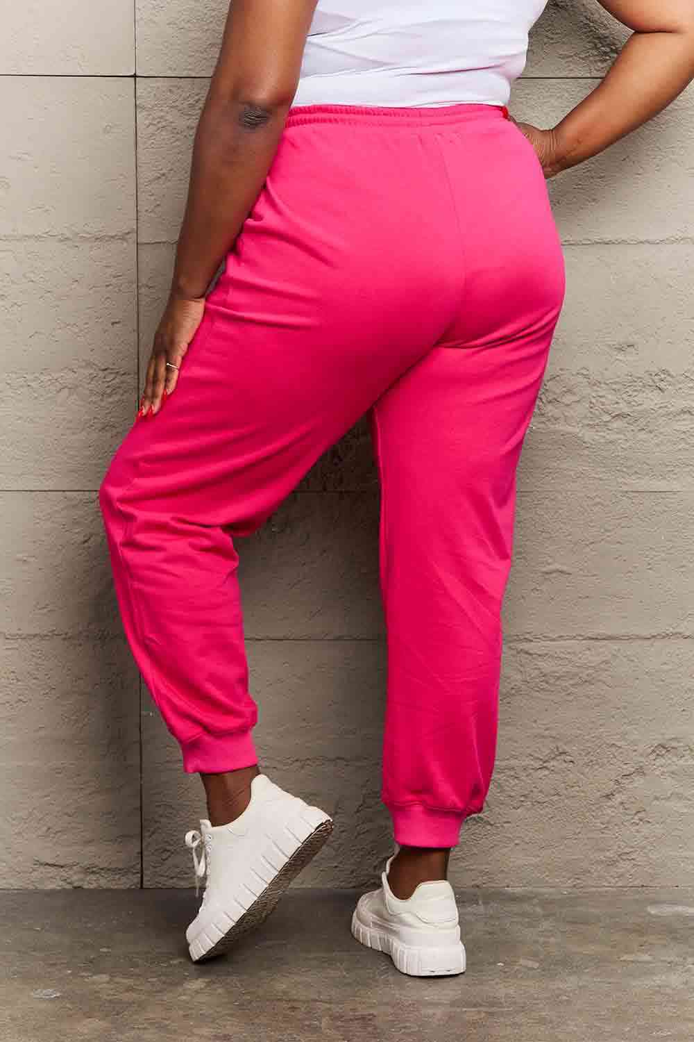Simply Love Full Size PINK Graphic Sweatpants - Pahabu - Women's Clothing & Shop