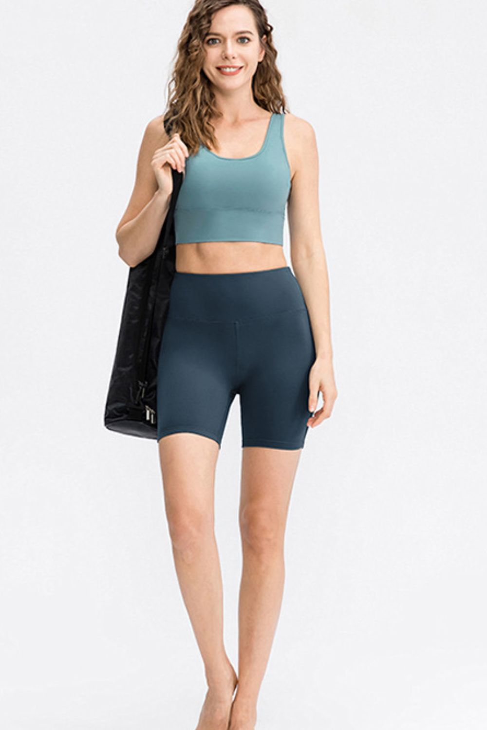 Wide Waistband Sports Shorts - Pahabu - Women's Clothing & Shop