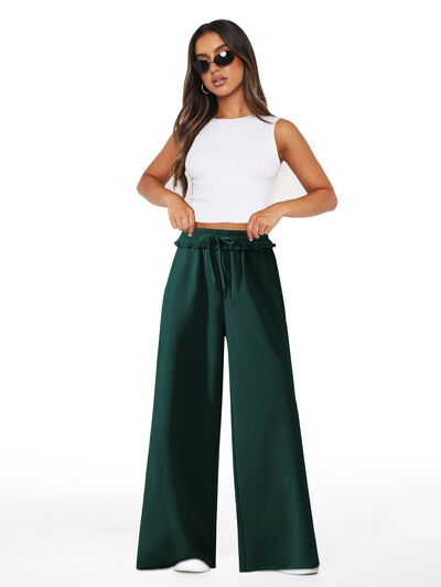 High Waist Wide Leg Pants - Pahabu - Women's Clothing & Shop