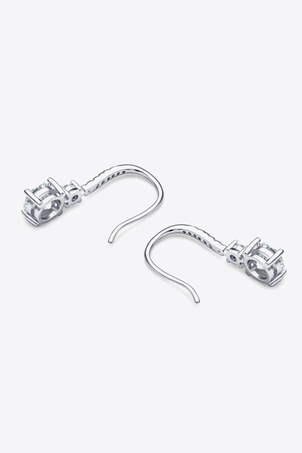 2 Carat Moissanite 925 Sterling Silver Drop Earrings - Pahabu - Women's Clothing & Shop