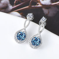 1 Carat Moissanite 925 Sterling Silver Earrings - Pahabu - Women's Clothing & Shop