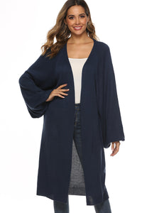 Long Sleeve Open Front Cardigan - Pahabu - Women's Clothing & Shop