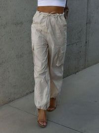 Drawstring Pants with Pockets - Pahabu - Women's Clothing & Shop