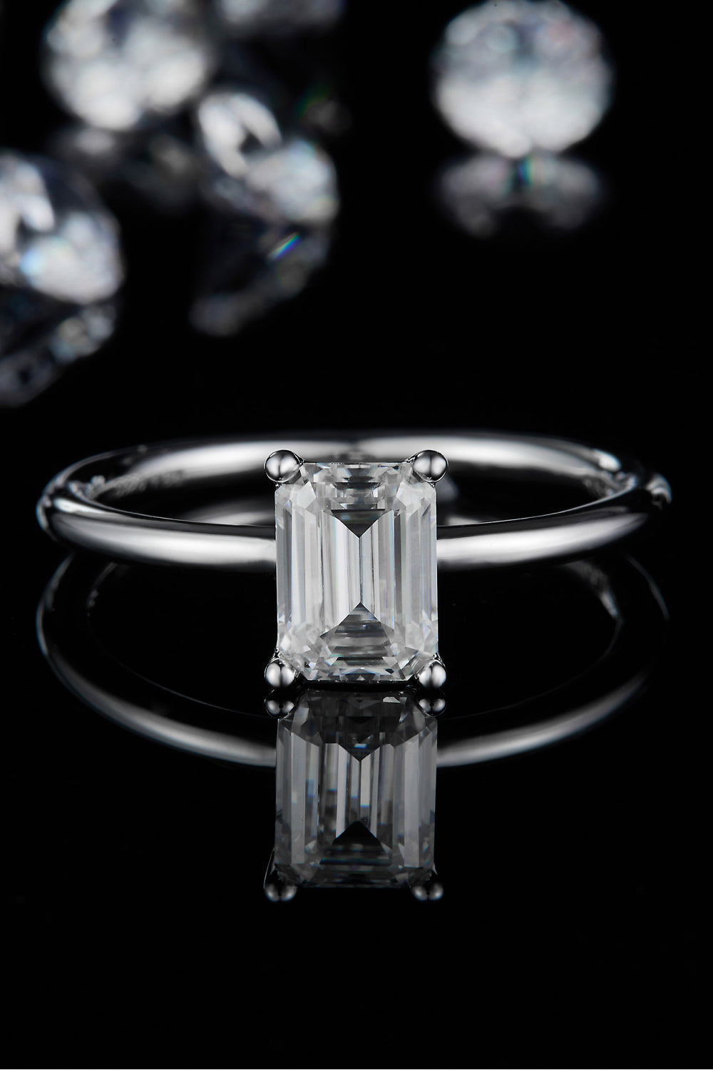 1 Carat Moissanite 925 Sterling Silver Solitaire Ring - Pahabu - Women's Clothing & Shop