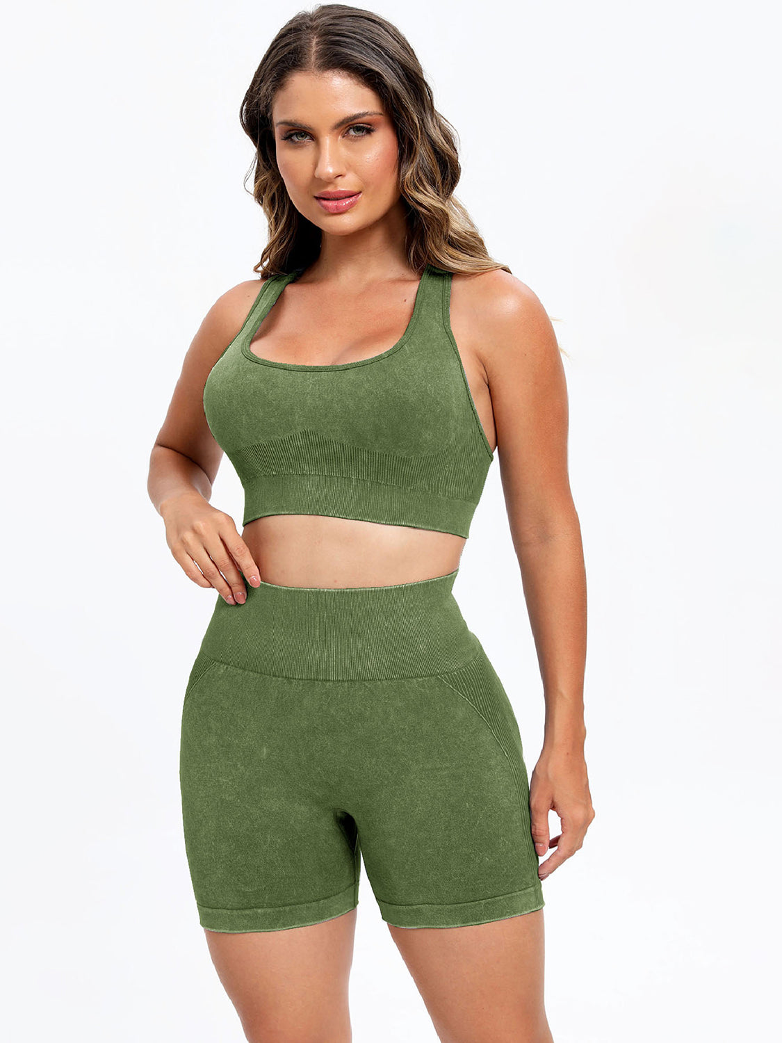 Scoop Neck Wide Strap Top and Shorts Active Set - Pahabu - Women's Clothing & Shop