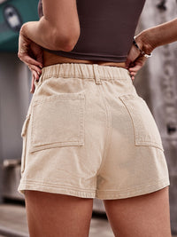 High Waist Denim Shorts with Pockets - Pahabu - Women's Clothing & Shop