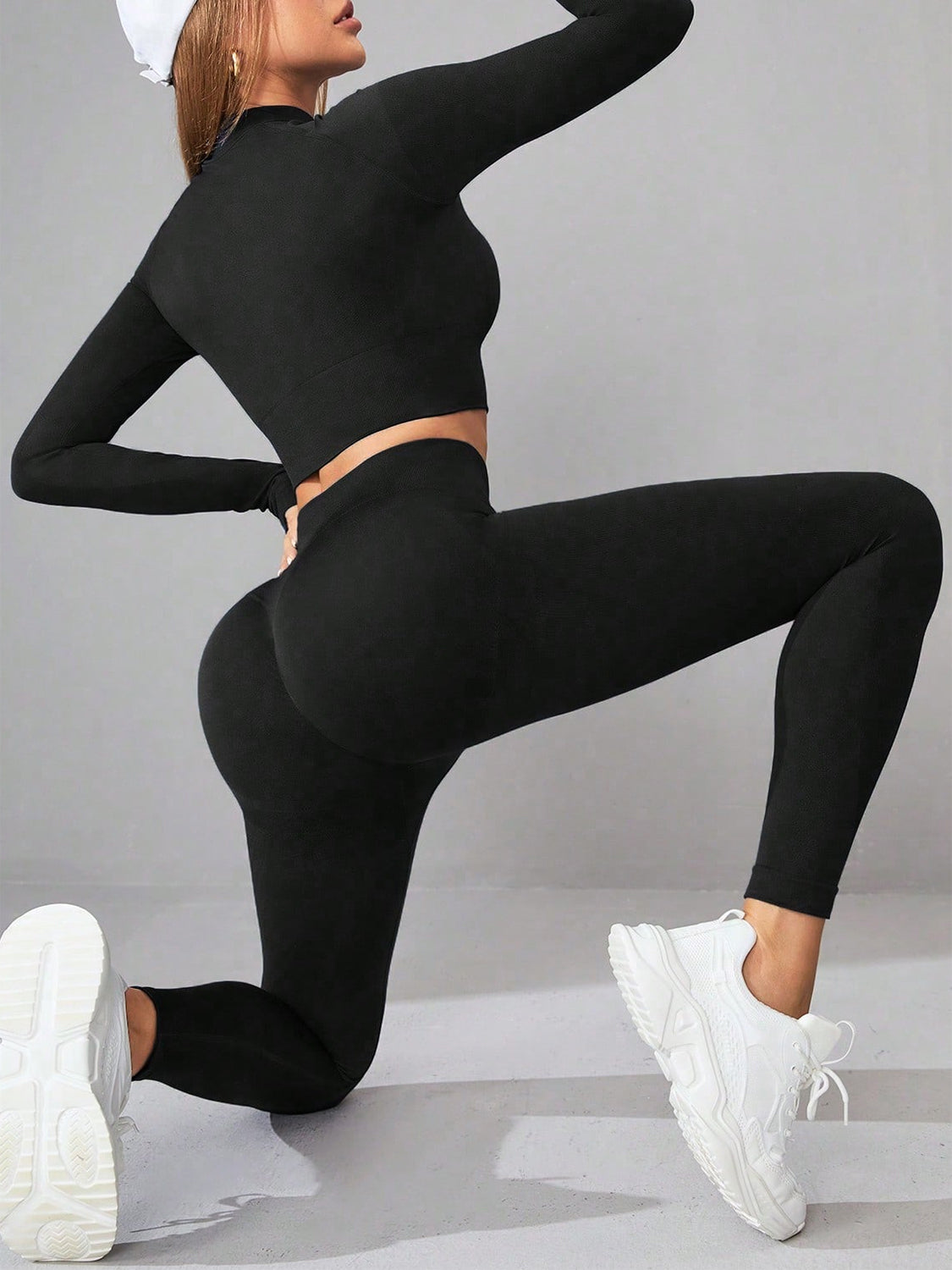 Mock Neck Long Sleeve Top and Leggings Active Set - Pahabu - Women's Clothing & Shop