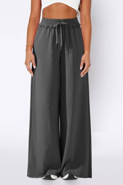 High Waist Wide Leg Pants - Pahabu - Women's Clothing & Shop