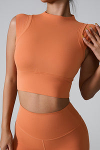 Mock Neck Active Tank - Pahabu - Women's Clothing & Shop