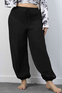 Plus Size Drawstring Jogger Pants - Pahabu - Women's Clothing & Shop