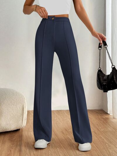 High Waist Wide Leg Pants - Pahabu - Women's Clothing & Shop