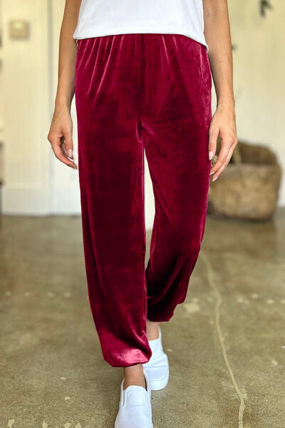 FAM-FAM Pocketed Elastic Waist Joggers - Pahabu - Women's Clothing & Shop