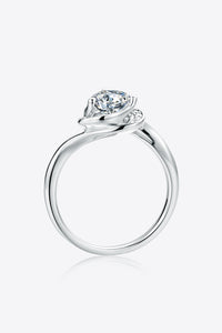 1 Carat Moissanite 925 Sterling Silver Heart Ring - Pahabu - Women's Clothing & Shop