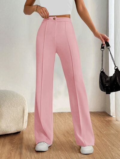 High Waist Wide Leg Pants - Pahabu - Women's Clothing & Shop