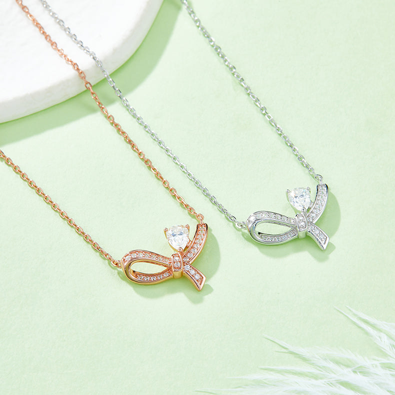Moissanite 925 Sterling Silver Necklace - Pahabu - Women's Clothing & Shop