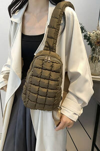 Quilted Nylon Crossbody Bag - Pahabu - Women's Clothing & Shop