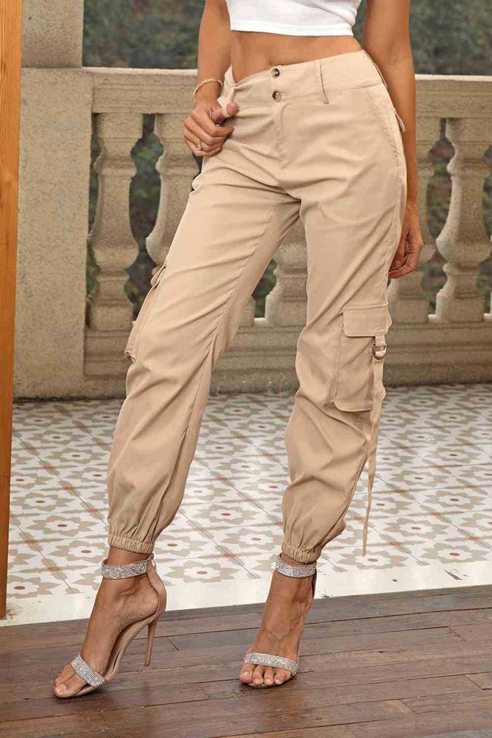 High Waist Cargo Pants - Pahabu - Women's Clothing & Shop