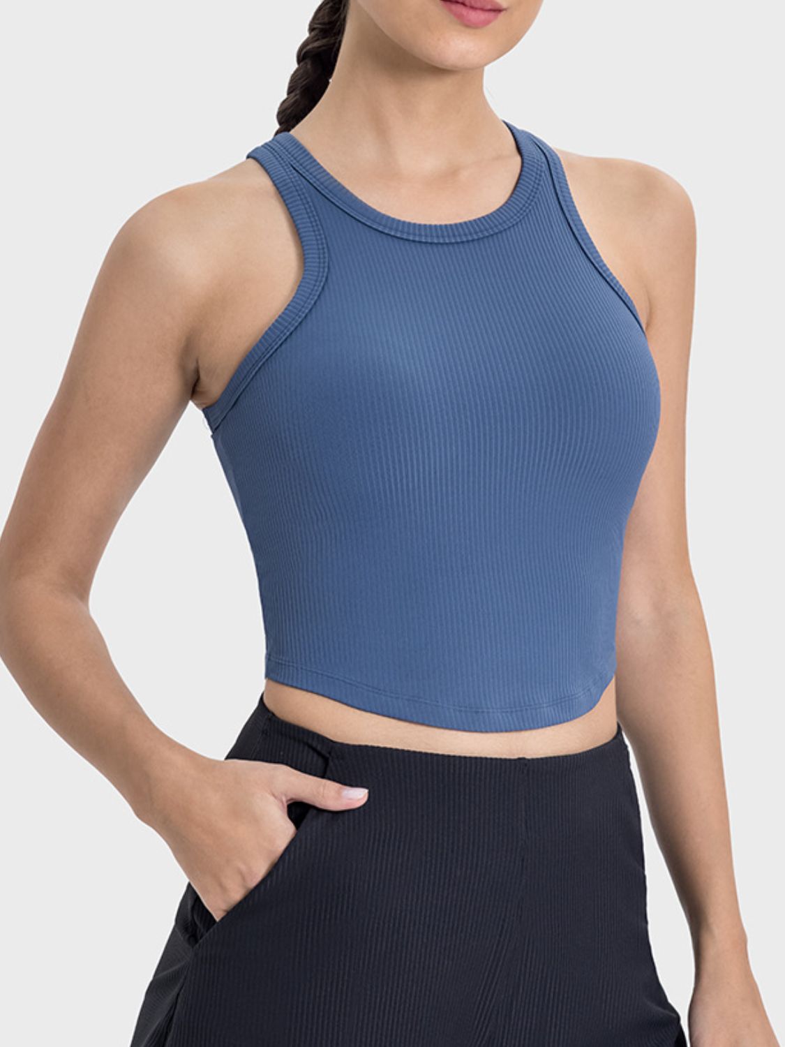 Millennia Round Neck Racerback Active Tank - Pahabu - Women's Clothing & Shop