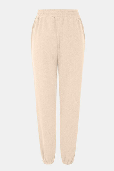 Elastic Waist Joggers with Pockets - Pahabu - Women's Clothing & Shop