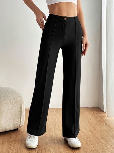 High Waist Wide Leg Pants - Pahabu - Women's Clothing & Shop