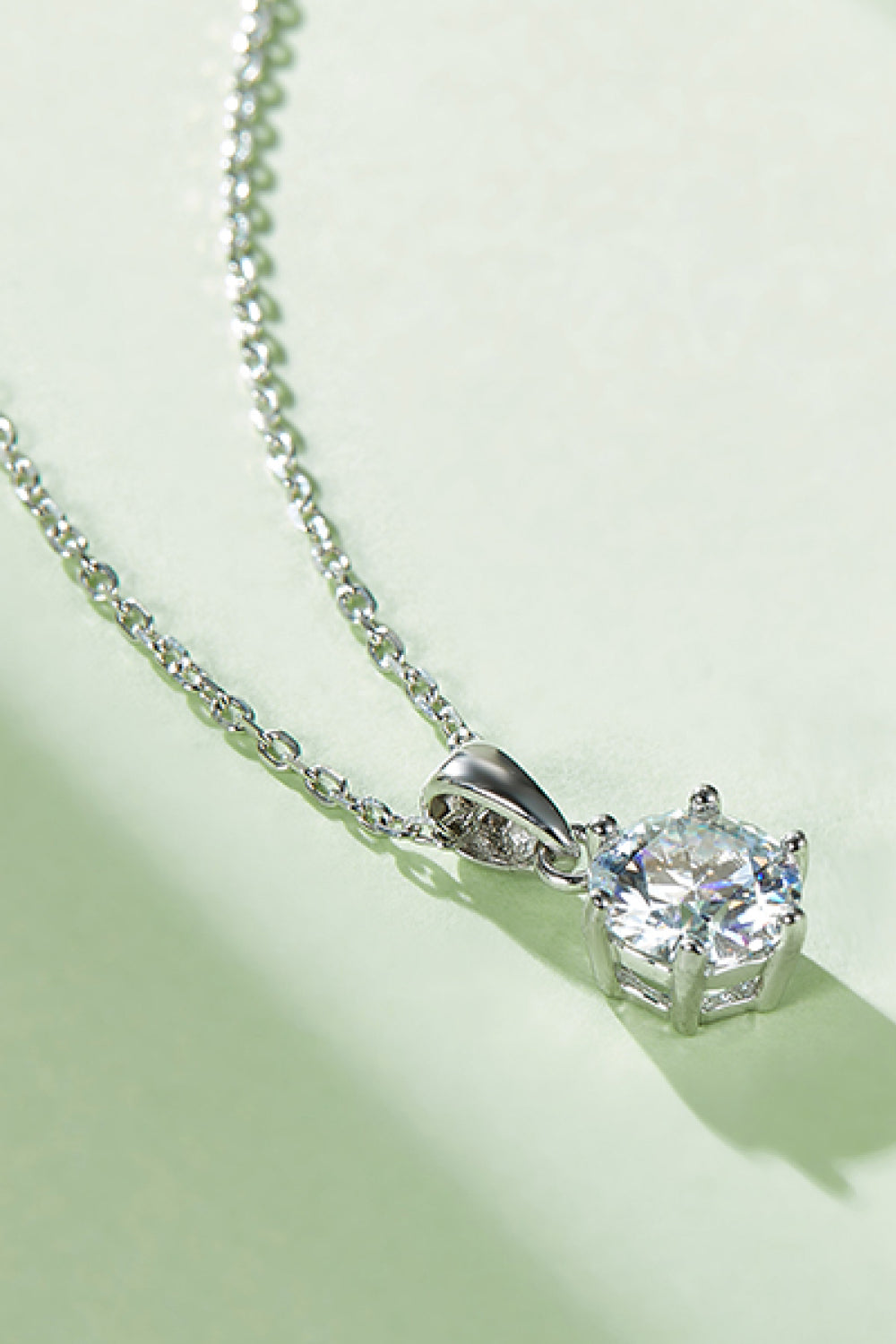 1 Carat Moissanite 925 Sterling Silver Necklace - Pahabu - Women's Clothing & Shop
