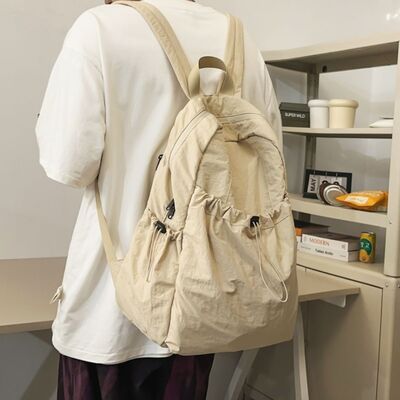 Drawstring Nylon Backpack Bag - Pahabu - Women's Clothing & Shop