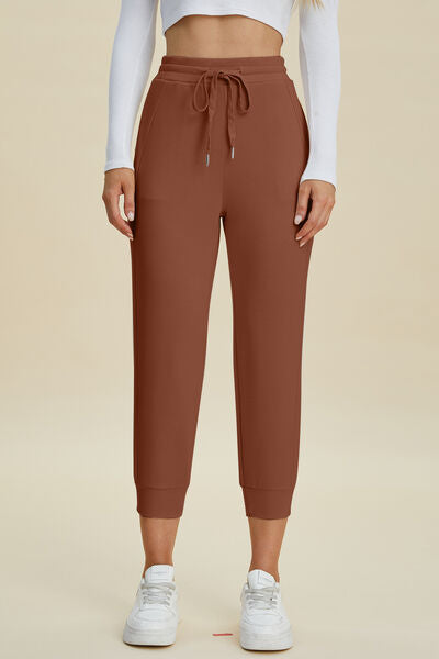Basic Bae Full Size Air Scuba Drawstring High Waist Cropped Pants - Pahabu - Women's Clothing & Shop