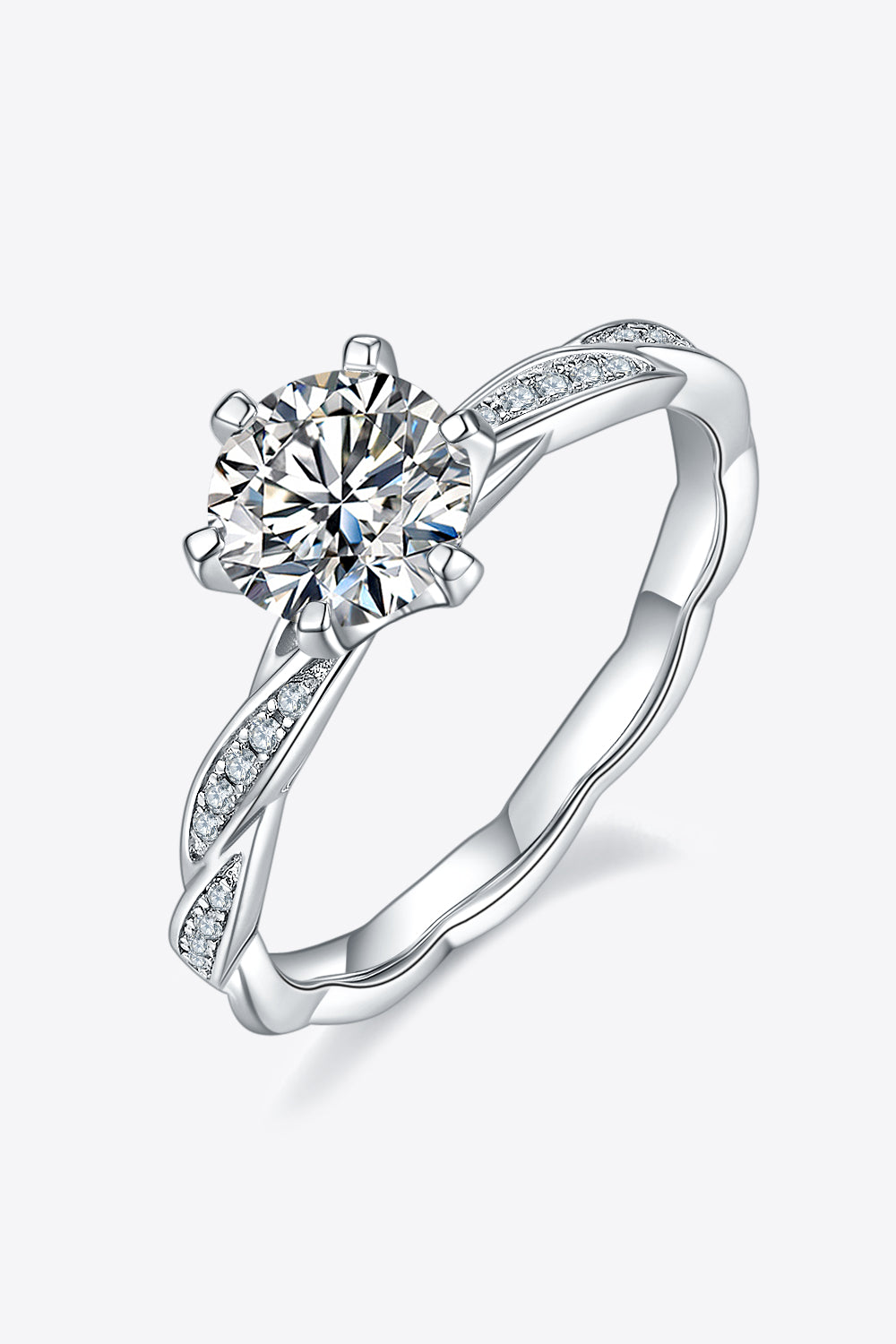 1 Carat Moissanite 925 Sterling Silver Ring - Pahabu - Women's Clothing & Shop