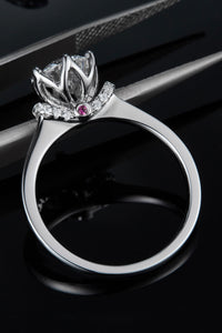 1 Carat Moissanite 925 Sterling Silver Ring - Pahabu - Women's Clothing & Shop