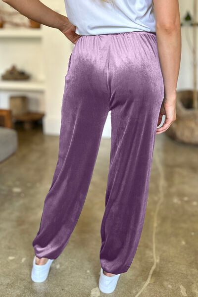 FAM-FAM Pocketed Elastic Waist Joggers - Pahabu - Women's Clothing & Shop